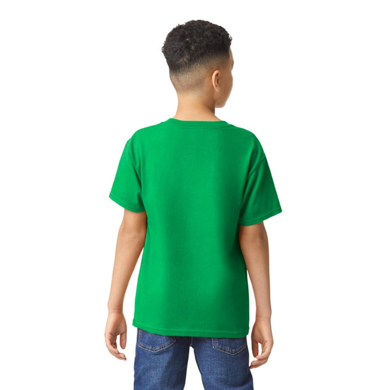 Gildan Youth Heavy Cotton T-Shirt, Style G5000B, 2-Pack, Irish Green, X-Small - Image 3